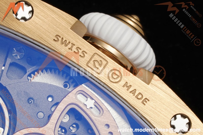Richard Mille - RM07-01 Rose Gold Snow Set Diamond Wht/RU/Wht White Mop ZF Asian CRMA2