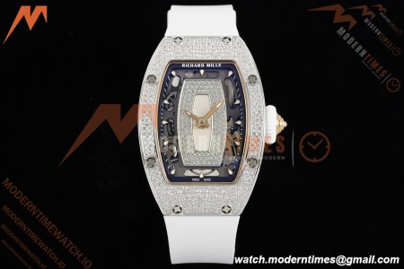 Richard Mille - RM07-01 Snow Set Diamond Crested Wht/RU/Wht White Mop ZF Asian CRMA2 | 리차드 밀 - RM07-01 스노우 세트 다이아몬드 크레스티드 화이트/RU/화이트 화이트 모프 ZF 아시안 CRMA2