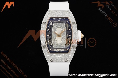 Richard Mille - RM07-01 Snow Set Diamond Crested Wht/RU/Wht White Mop ZF Asian CRMA2