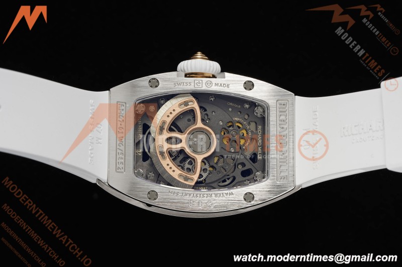 Richard Mille - RM07-01 Snow Set Diamond Crested Wht/RU/Wht White Mop ZF Asian CRMA2