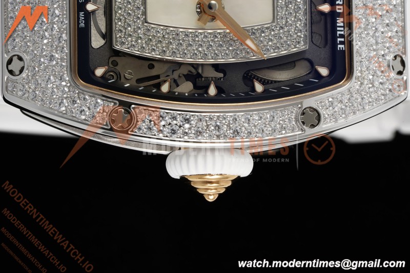 Richard Mille - RM07-01 Snow Set Diamond Crested Wht/RU/Wht White Mop ZF Asian CRMA2