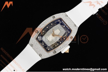 Richard Mille - RM07-01 Snow Set Diamond Crested Wht/RU/Wht White Mop ZF Asian CRMA2