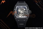 Richard Mille - RM055 Custom Made Free Sprung Black CER/RU Silv/Blk Skeleton ZGF RMUL2