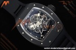 Richard Mille - RM055 Custom Made Free Sprung Black CER/RU Silv/Blk Skeleton ZGF RMUL2