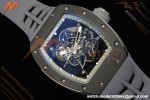 Richard Mille - RM055 Custom Made Free Sprung Gray CER/RU Black Skeleton ZGF RMUL2