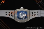 Richard Mille - RM055 Custom Made Free Sprung Gray CER/RU Black Skeleton ZGF RMUL2