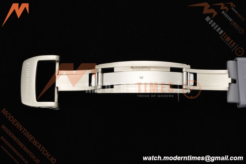 Richard Mille - RM055 Custom Made Free Sprung Gray CER/RU Black Skeleton ZGF RMUL2