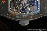 Richard Mille - RM055 Custom Made Free Sprung Gray CER/RU Black Skeleton ZGF RMUL2