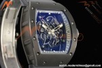 Richard Mille - RM055 Custom Made Free Sprung Gray CER/RU Black Skeleton ZGF RMUL2