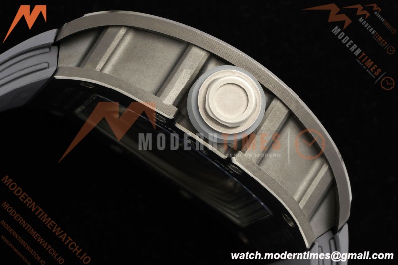 Richard Mille - RM055 Custom Made Free Sprung Gray CER/RU Black Skeleton ZGF RMUL2