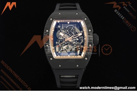 Richard Mille - RM055 Custom Made Free Sprung Black NTPT/RU RG/Blk Skeleton ZGF RMUL2