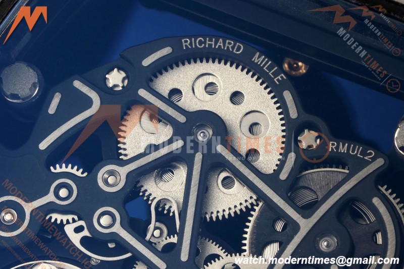 Richard Mille - RM055 Custom Made Free Sprung Black NTPT/RU RG/Blk Skeleton ZGF RMUL2
