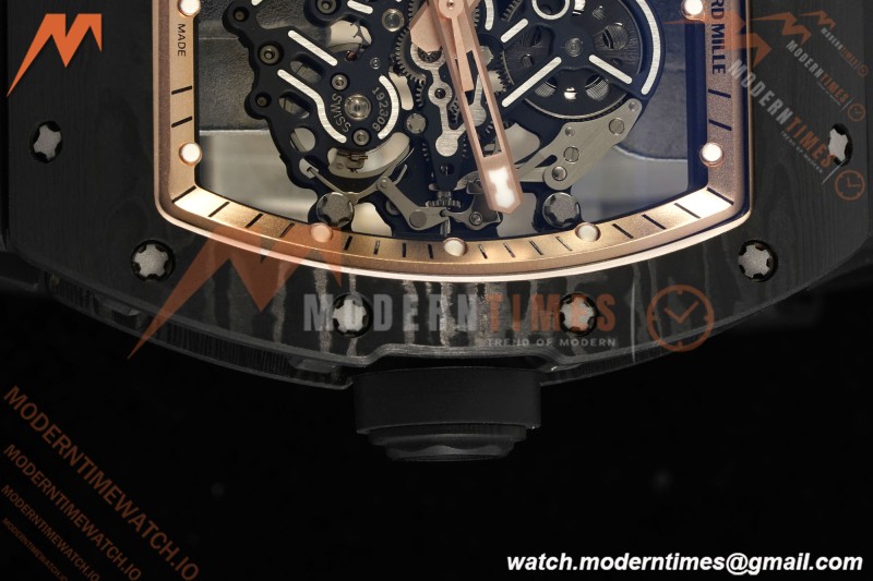 Richard Mille - RM055 Custom Made Free Sprung Black NTPT/RU RG/Blk Skeleton ZGF RMUL2