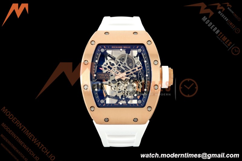 Richard Mille - RM035 Americas Rafael Nadal "Gold Toro" RG/RU Blk/Ske Sonic RMUL1