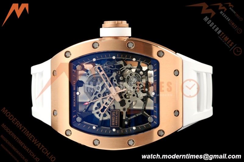 Richard Mille - RM035 Americas Rafael Nadal "Gold Toro" RG/RU Blk/Ske Sonic RMUL1