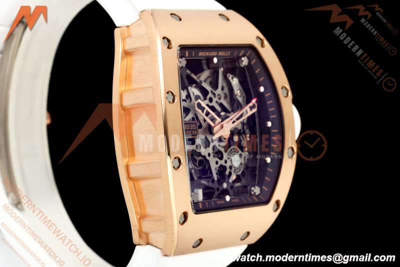Richard Mille - RM035 Americas Rafael Nadal "Gold Toro" RG/RU Blk/Ske Sonic RMUL1