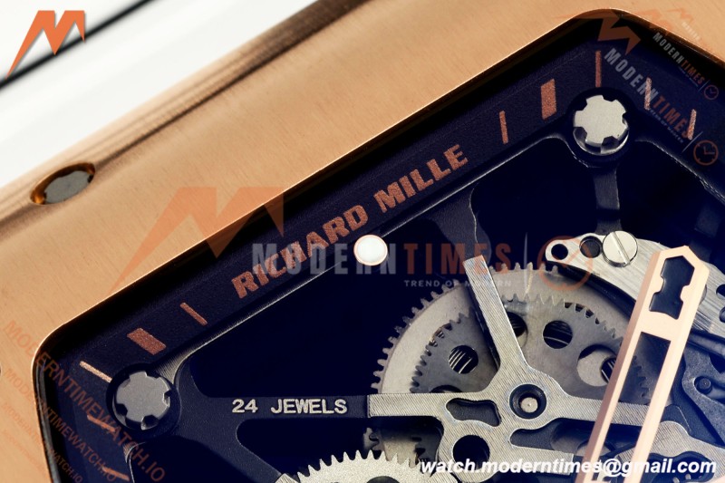 Richard Mille - RM035 Americas Rafael Nadal "Gold Toro" RG/RU Blk/Ske Sonic RMUL1