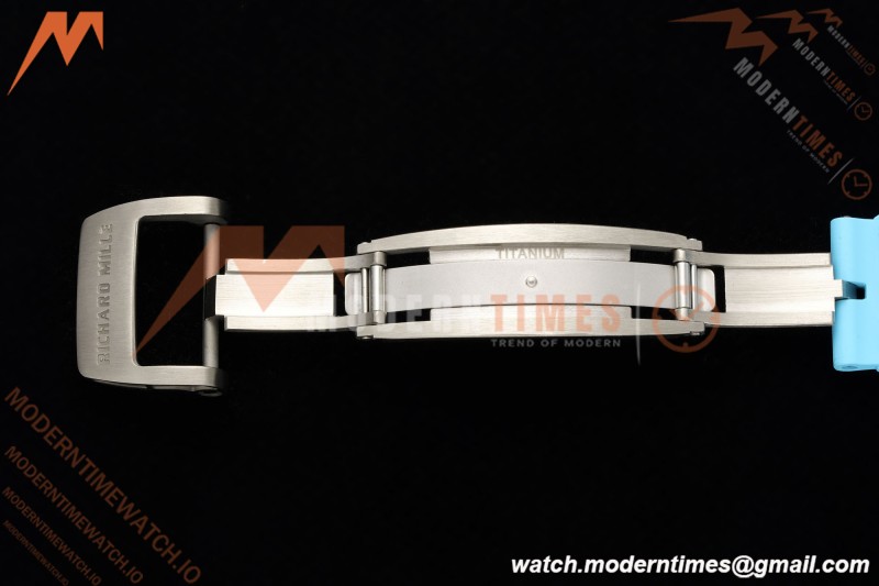 Richard Mille - RM055 Bubba Watson Japan Edition CER/RU Wht/Blu Rehaut Skeleton APSF RMUL2 | 리차드 밀 - RM055 버바 왓슨 일본 에디션 CER/RU 화이트/블루 르호 스켈레톤 APSF RMUL2