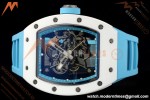 Richard Mille - RM055 Bubba Watson Japan Edition CER/RU Wht/Blu Rehaut Skeleton APSF RMUL2 | 리차드 밀 - RM055 버바 왓슨 일본 에디션 CER/RU 화이트/블루 르호 스켈레톤 APSF RMUL2