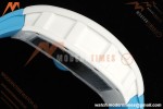 Richard Mille - RM055 Bubba Watson Japan Edition CER/RU Wht/Blu Rehaut Skeleton APSF RMUL2 | 리차드 밀 - RM055 버바 왓슨 일본 에디션 CER/RU 화이트/블루 르호 스켈레톤 APSF RMUL2