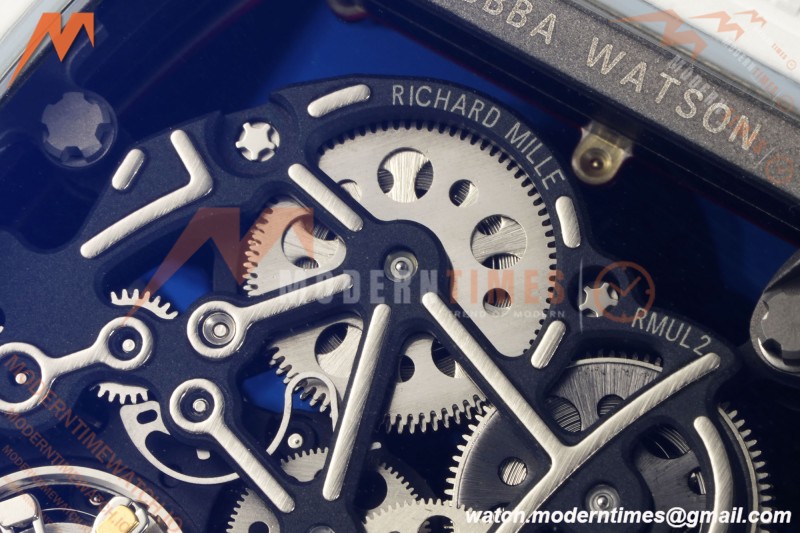 Richard Mille - RM055 Bubba Watson Asia Edition CER/RU Wht/Red Rehaut Skeleton APSF RMUL2 | Richard Mille - RM055 버바 왓슨 아시아 에디션 CER/RU Wht/Red Rehaut 스켈레톤 APSF RMUL2