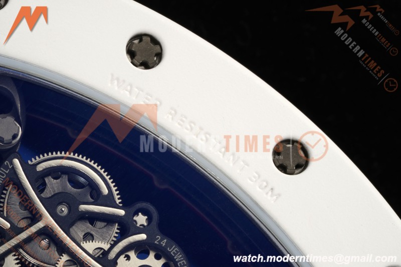 Richard Mille - RM055 Bubba Watson Asia Edition CER/RU Wht/Red Rehaut Skeleton APSF RMUL2 | Richard Mille - RM055 버바 왓슨 아시아 에디션 CER/RU Wht/Red Rehaut 스켈레톤 APSF RMUL2