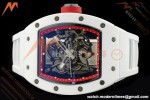 Richard Mille - RM055 Bubba Watson Asia Edition CER/RU Wht/Red Rehaut Skeleton APSF RMUL2 | Richard Mille - RM055 버바 왓슨 아시아 에디션 CER/RU Wht/Red Rehaut 스켈레톤 APSF RMUL2