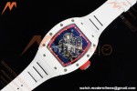 Richard Mille - RM055 Bubba Watson Asia Edition CER/RU Wht/Red Rehaut Skeleton APSF RMUL2 | Richard Mille - RM055 버바 왓슨 아시아 에디션 CER/RU Wht/Red Rehaut 스켈레톤 APSF RMUL2