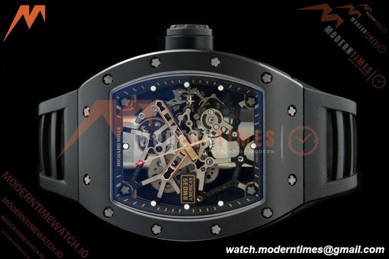 Richard Mille - RM035 Americas Rafael Nadal "Black Toro" CER/RG/RU Blk/Ske ZF RMUL1 | 리차드 밀 - RM035 아메리카스 라파엘 나달 "블랙 토로" CER/RG/RU 블랙/스케치 ZF RMUL1