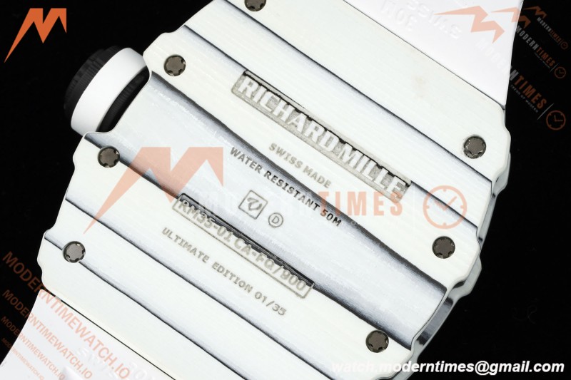 Richard Mille - RM35-01 Rafael Nadal Wht/Wht/Wht FC/VRU ZF Hand-wind RMUL3