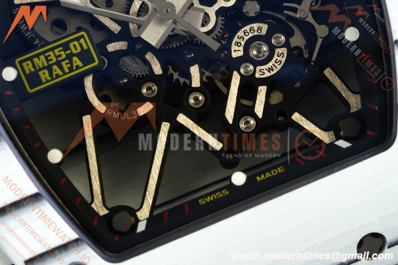 Richard Mille - RM35-01 Rafael Nadal Wht/Wht/Wht FC/VRU ZF Hand-wind RMUL3