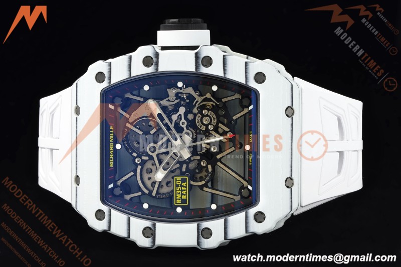 Richard Mille - RM35-01 Rafael Nadal Wht/Wht/Wht FC/VRU ZF Hand-wind RMUL3