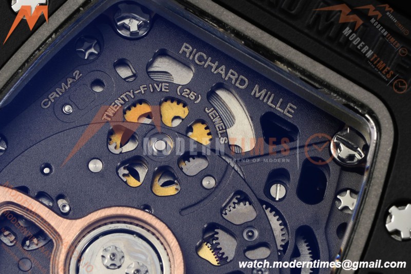 Richard Mille - RM07-01 Black Ceramic CER/RU Black Onyx ZF Asian CRMA2