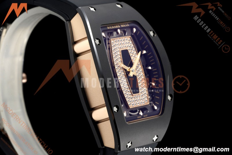 Richard Mille - RM07-01 Black Ceramic CER/RU Black Onyx ZF Asian CRMA2