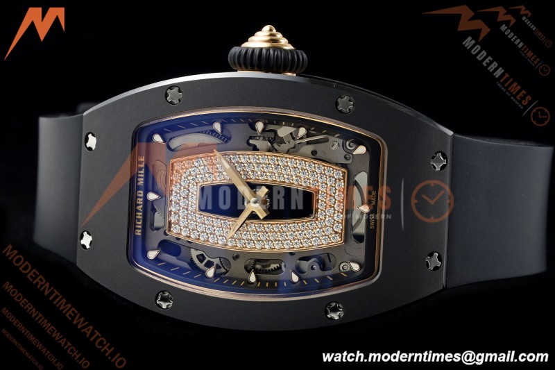 Richard Mille - RM07-01 Black Ceramic CER/RU Black Onyx ZF Asian CRMA2