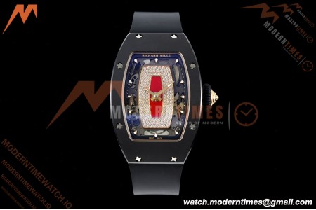Richard Mille - RM07-01 Black Ceramic CER/RU Red Onyx ZF Asian CRMA2