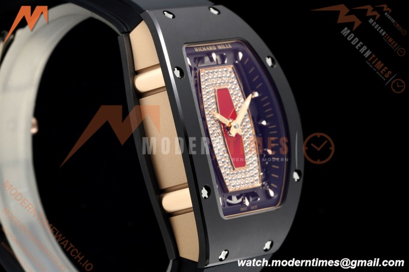 Richard Mille - RM07-01 Black Ceramic CER/RU Red Onyx ZF Asian CRMA2