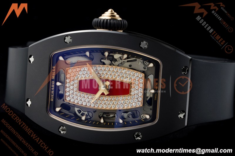 Richard Mille - RM07-01 Black Ceramic CER/RU Red Onyx ZF Asian CRMA2