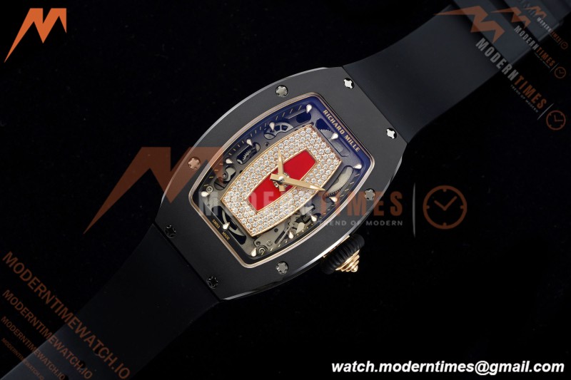 Richard Mille - RM07-01 Black Ceramic CER/RU Red Onyx ZF Asian CRMA2