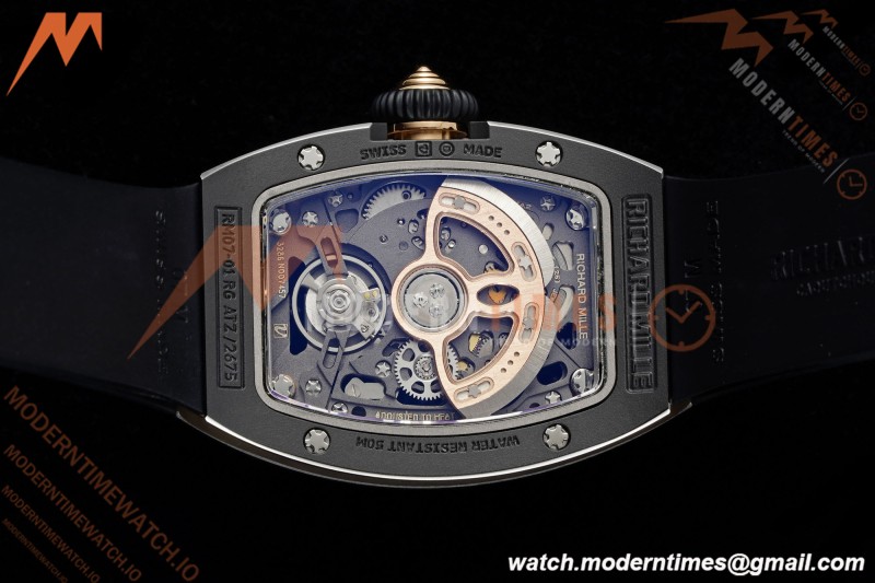 Richard Mille - RM07-01 Black Ceramic CER/RU Red Onyx ZF Asian CRMA2