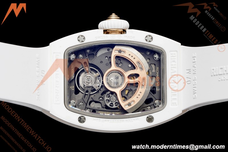 Richard Mille - RM07-01 White Ceramic CER/RU Red Onyx ZF Asian CRMA2