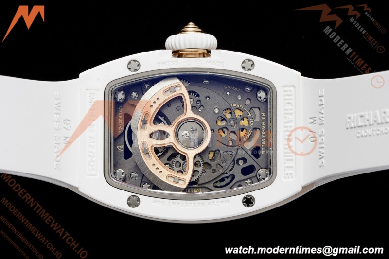 Richard Mille - RM07-01 White Ceramic CER/RU Red Onyx ZF Asian CRMA2