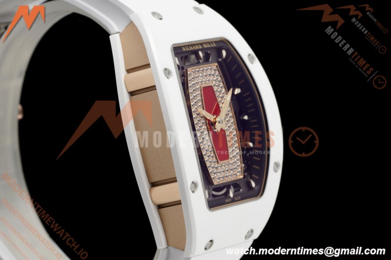 Richard Mille - RM07-01 White Ceramic CER/RU Red Onyx ZF Asian CRMA2