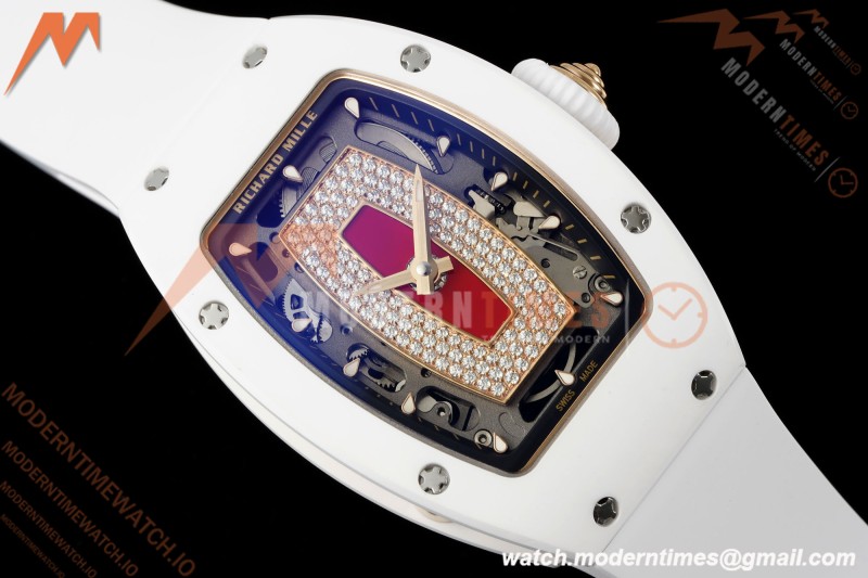Richard Mille - RM07-01 White Ceramic CER/RU Red Onyx ZF Asian CRMA2