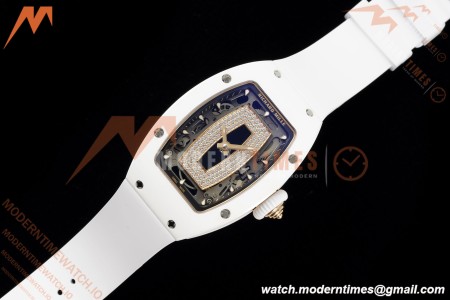 Richard Mille - RM07-01 White Ceramic CER/RU Black Onyx ZF Asian CRMA2