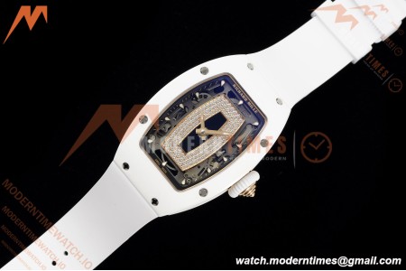 Richard Mille - RM07-01 White Ceramic CER/RU Black Onyx ZF Asian CRMA2