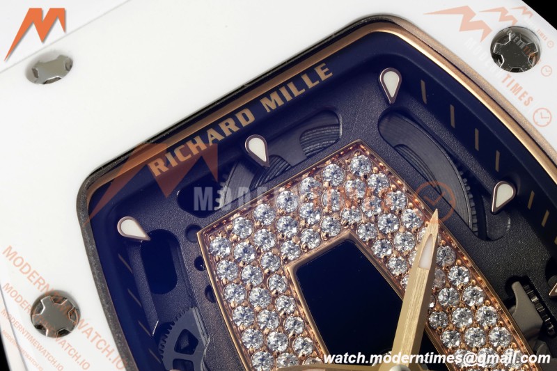Richard Mille - RM07-01 White Ceramic CER/RU Black Onyx ZF Asian CRMA2 | 리차드 밀 - RM07-01 화이트 세라믹 CER/RU 블랙 오닉스 ZF 아시안 CRMA2