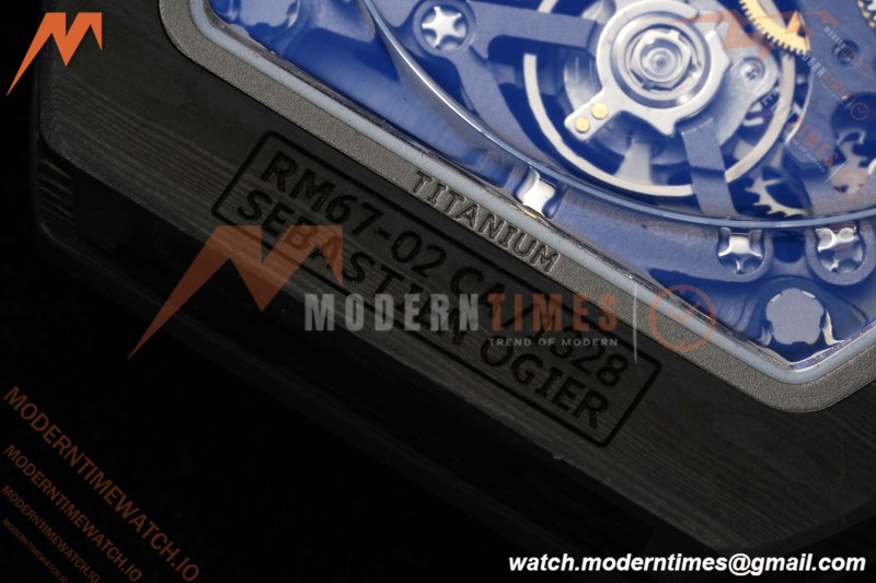 Richard Mille - RM67-02 Custom Made Lando Norris Black NTPT FC/NY Orn/Blk Skeleton VAF CRMA7