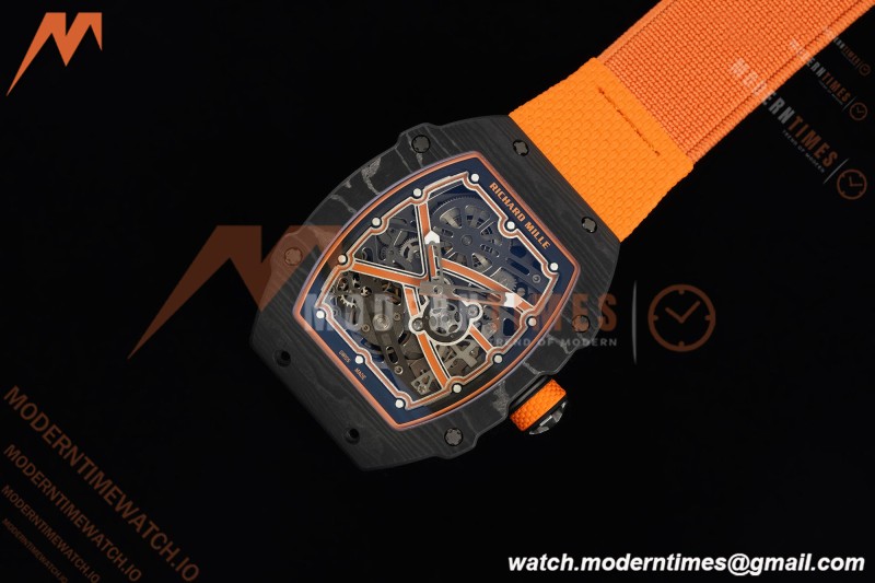 Richard Mille - RM67-02 Custom Made Lando Norris Black NTPT FC/NY Orn/Blk Skeleton VAF CRMA7