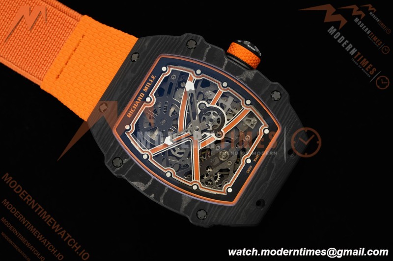 Richard Mille - RM67-02 Custom Made Lando Norris Black NTPT FC/NY Orn/Blk Skeleton VAF CRMA7